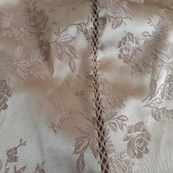 Victoria's Secret Vintage Women's S Gold Satin Jacquard Regency Bodice Top - Picture 6 of 9